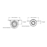 Center Support Bearing for Volvo — Fits 2001-2014 S60, V70, XC90 (Replaces OEM 9480702, CBV2576, AWD 3.38" CV)