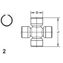 Load image into Gallery viewer, 40100-S10-A01 Staked Universal Joint fits 1997-2001 Honda CR-V Edix Nissan Fuga