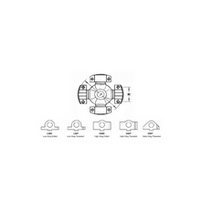 Load image into Gallery viewer, 5-7105X High Wing Drilled Universal Joint 7C Series fits Bell B18E B20D B25D B30