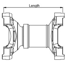 Load image into Gallery viewer, YSA7C202 Driveshaft Mechanical Yoke Shaft Assembly 7C Series 202 mm Length
