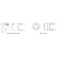 Load image into Gallery viewer, 102-8206 Quick Disconnect Yoke fits Bondioli &amp; Pavesi Hummer Neapco PTO Tractor