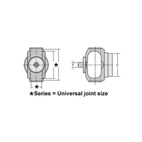 N3-28-2947X Double Cardan CV Ball Stud Weld Yoke fits Neapco 2 in Outside Diameter x 0.120 in Wall Thickness Tube