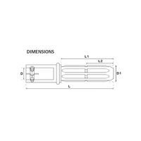AD-21-6A Male Female Adapter 1.375" 21 Inner Spline 1.75" 6 Outer Spline for PTO