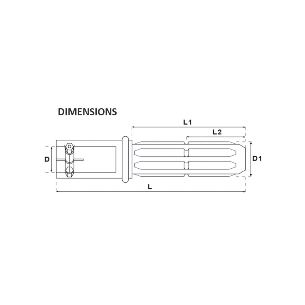 AD-21-6A Male Female Adapter 1.375" 21 Inner Spline 1.75" 6 Outer Spline for PTO