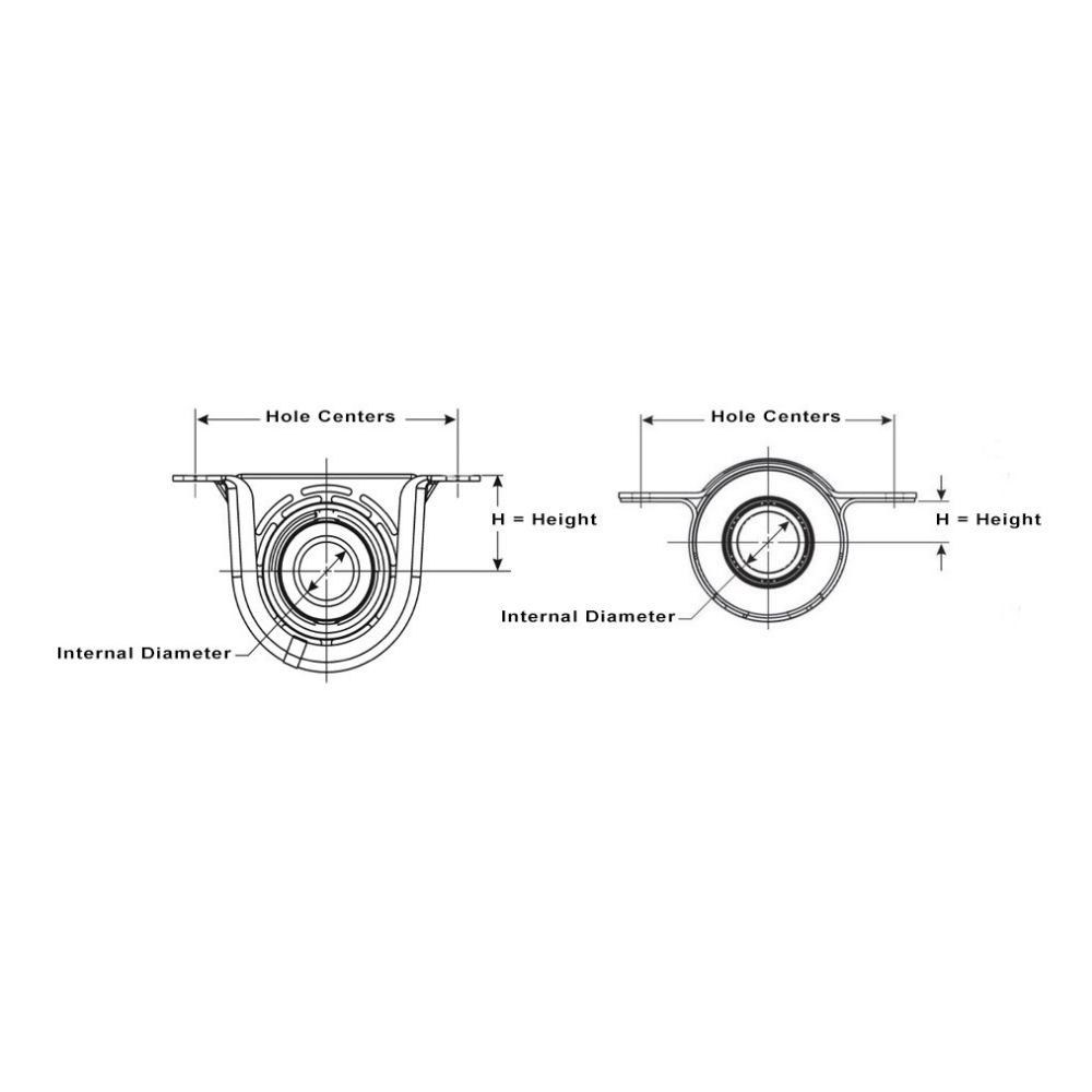 2580-20 Center Support Carrier Bearing fits 1995-2001 Audi A4 B5