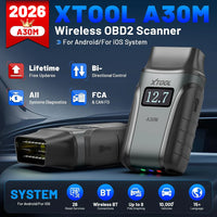 XTOOL A30M OBD2 Scanner Bluetooth Full System Diagnostic Tool with Bi-Directional Control & 26+ Services
