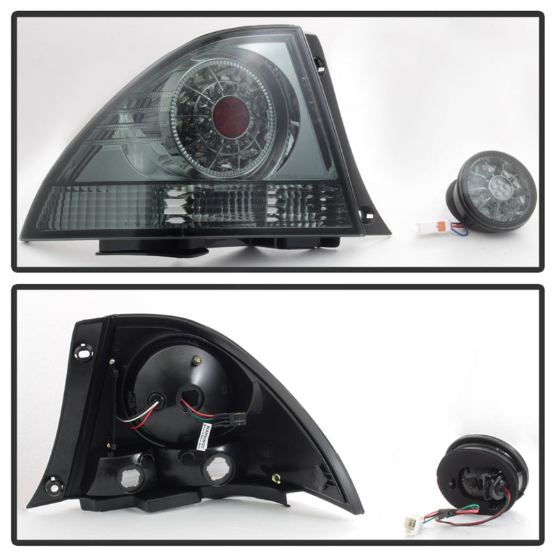 Spyder 01-03 Lexus IS300 LED Tail Lights w/Inner Trunk Lights - Smoke (ALT-YD-LIS300-LED-SET-SM)