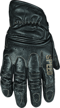 Load image into Gallery viewer, Speed and Strength Rust and Redemption Leather Gloves Black - Large