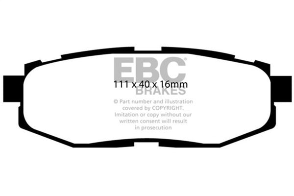 EBC Yellowstuff Rear Brake Pads for 2012+ Scion FR-S