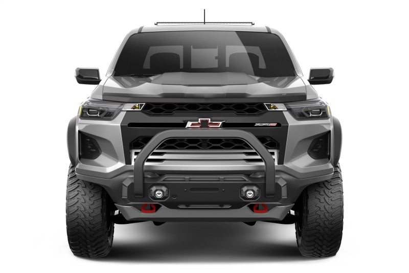 AVS 23-24 Chevrolet Colorado Aeroskin Low Profile Acrylic Hood Shield - Smoke