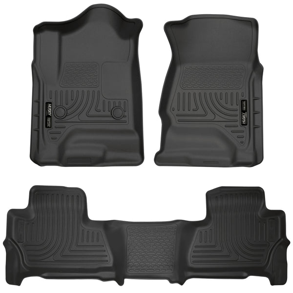 Husky Liners WeatherBeater Floor Liners for 2015 Chevy/GMC Suburban/Yukon XL - Black - Front & 2nd Seat Combo