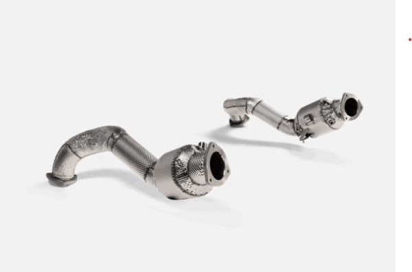 Akrapovic Titanium Link Pipe Set for Porsche 718 Cayman GT4 RS 2022+