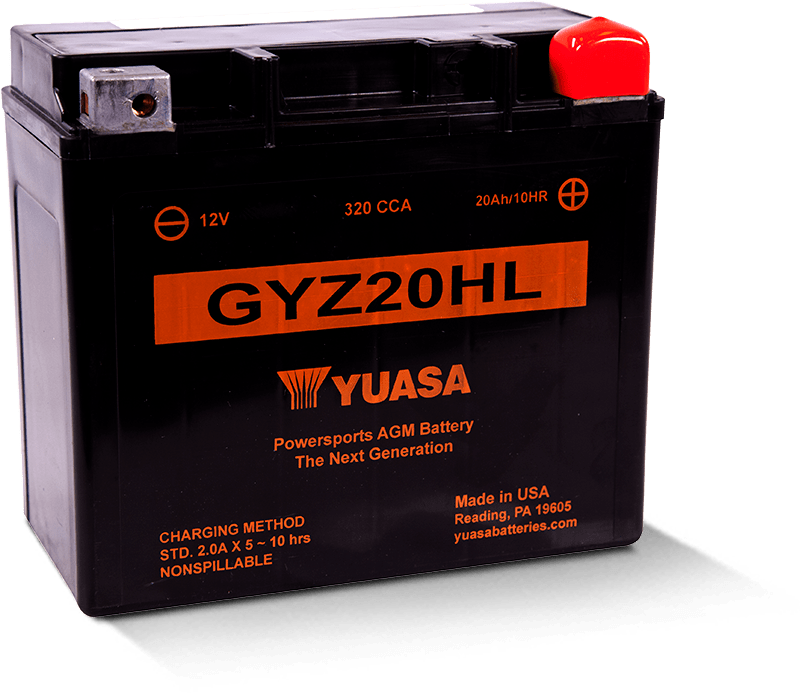 Yuasa GYZ20HL High Performance Maintenance Free AGM 12-Volt Battery