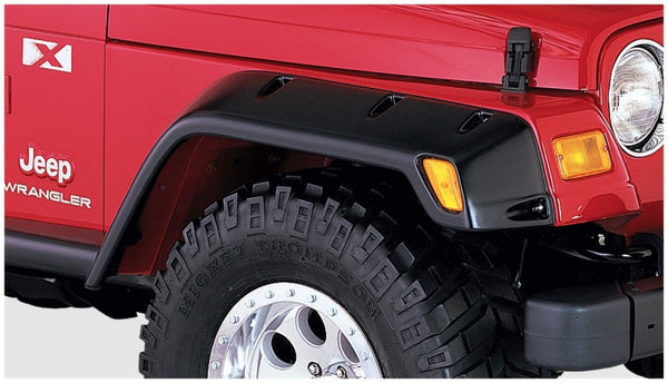 Bushwacker Max Pocket Style Fender Flares for 97-06 Jeep TJ - Black - 2pc