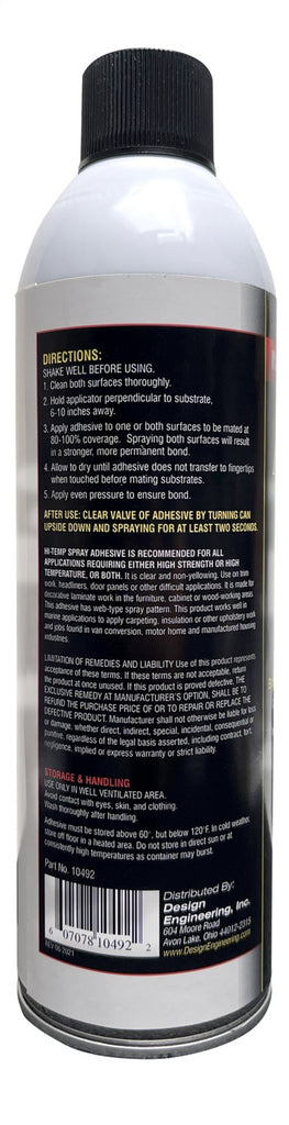 DEI Hi Temp Spray Adhesive 13.3 oz. Can (Aerosol)