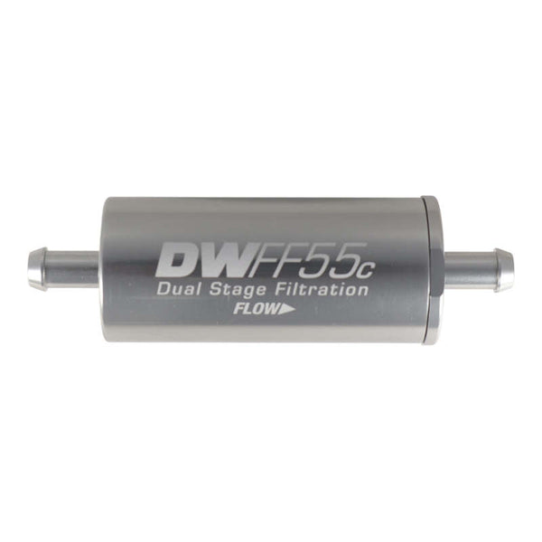 DeatschWerks 5/16in In-Line Fuel Filter Kit - 10 Micron, 55mm