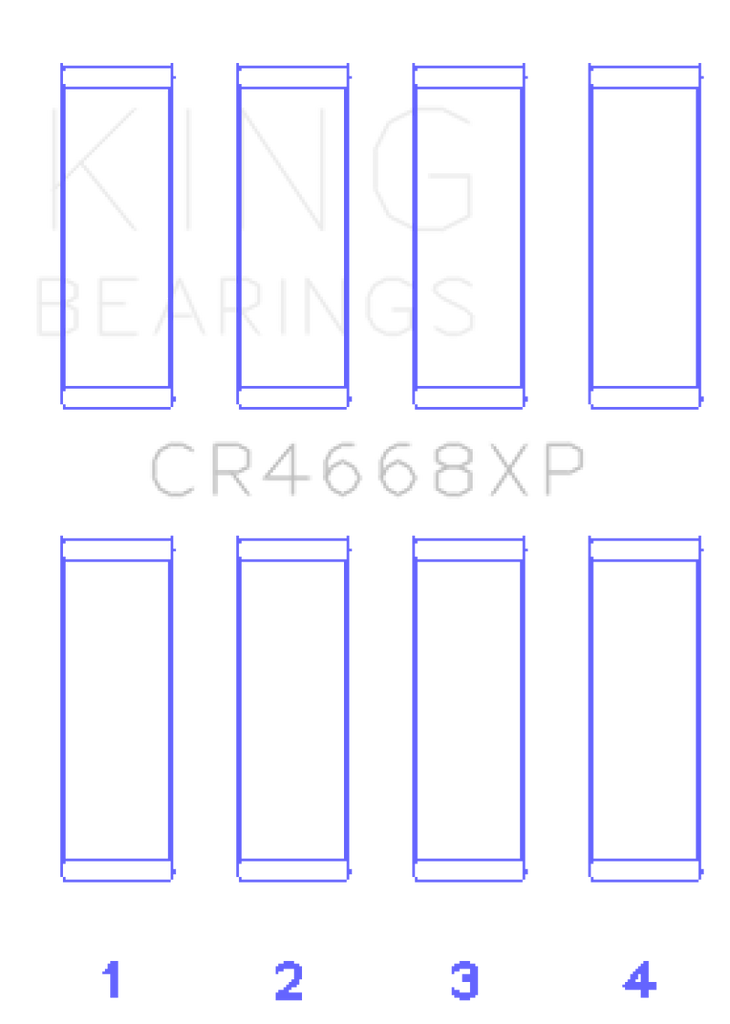 King 08-09 Chrysler Caliber SRT4 / Mitsubishi/Hyundai/Kia World Engine Connecting Rod Bearing Set