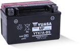 Yuasa YTX7A-BS Maintenance Free AGM 12-Volt Battery w/Bottle