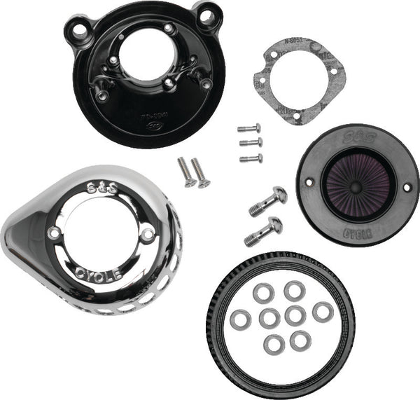 S&S Cycle 2007+ XL Models Stealth Air Stinger w/ Chrome Teardrop