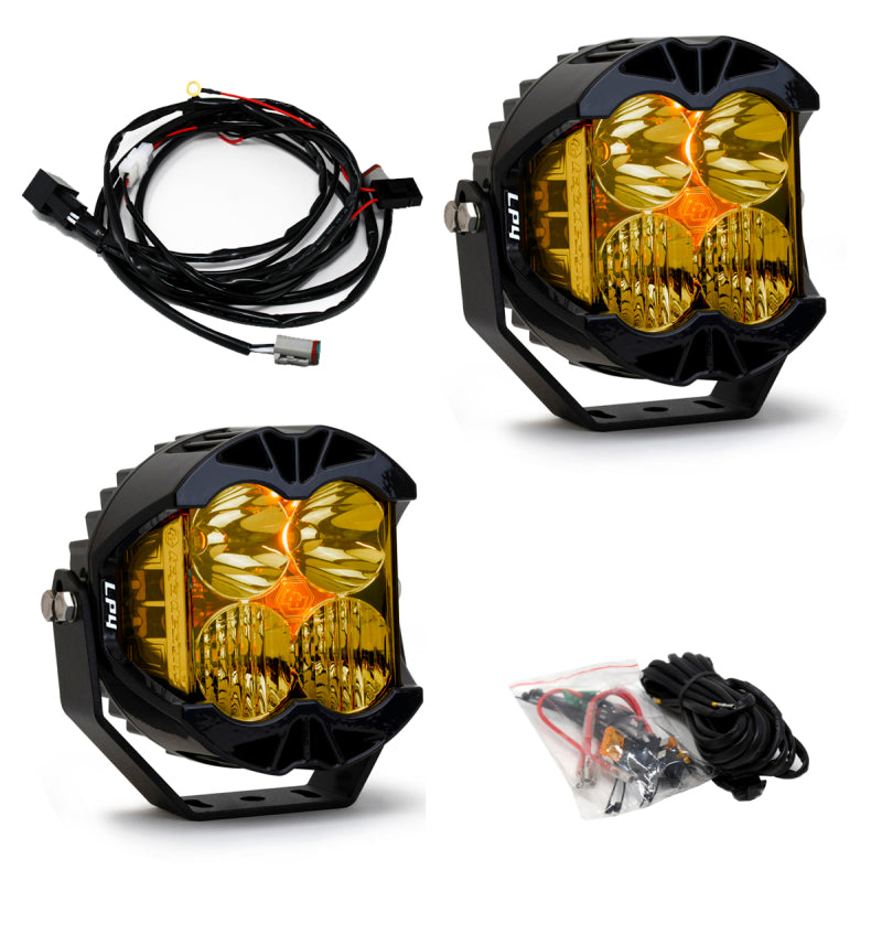 Baja Designs LED Lights - LP4 Pro Driving/Combo Amber (Pair)