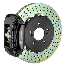 Load image into Gallery viewer, Brembo 10-19 Fiesta Front GT BBK 4 Piston Cast 2pc 328x28 2pc Rotor Drilled-Black