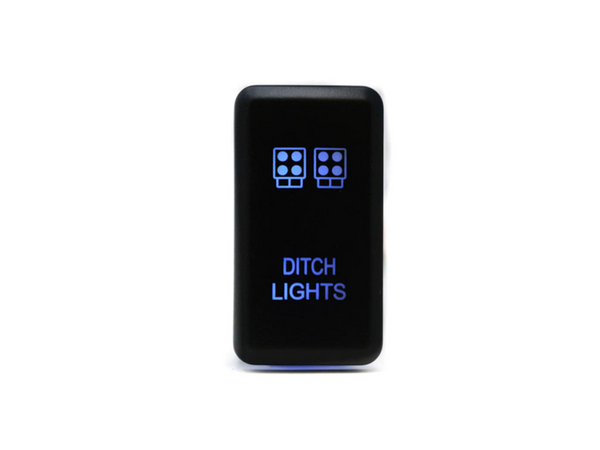 Cali Raised LED Tall Style OEM Ditch Lights Switch - Blue for Toyota
