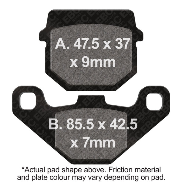 EBC 88-90 Kawasaki KD 80 N Front Left/Right FA-SFA-X Brake Pads