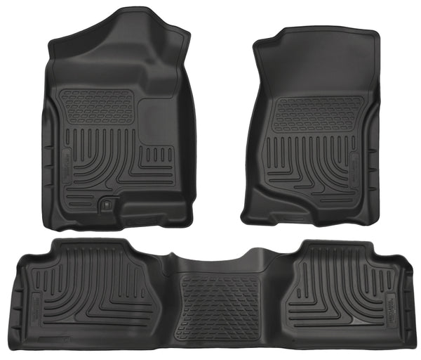 Husky Liners WeatherBeater Floor Liners for 2007-2012 Chevy Silverado/GMC Sierra Extended Cab - Black