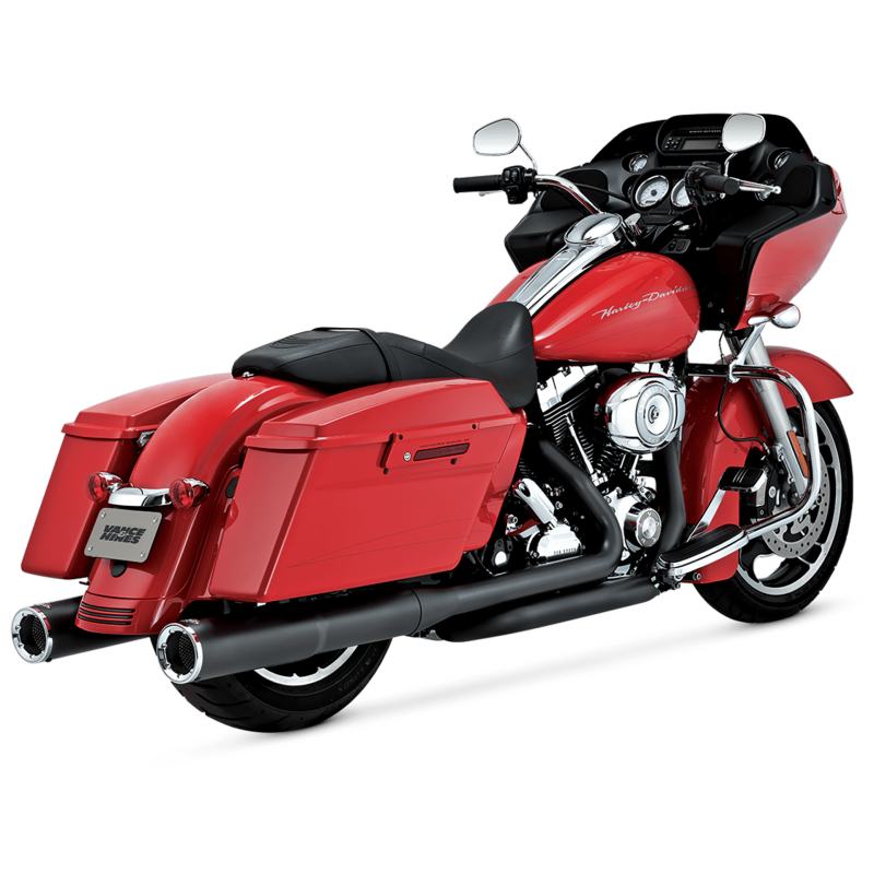 Vance & Hines HD Dresser 17-22 Hi-Output S/O Black Slip-On Exhaust