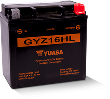 Load image into Gallery viewer, Yuasa GYZ16HL High Performance Maintenance Free AGM 12-Volt Battery