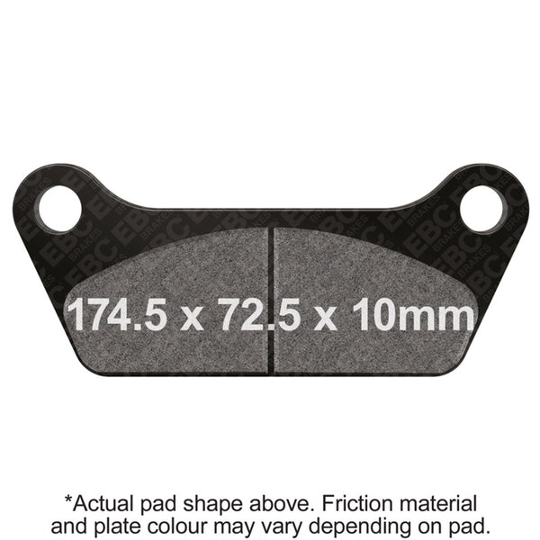 EBC 80-83 Harley-Davidson Touring FLT/FLHT Rear Right FA-SFA-TT-X Brake Pads