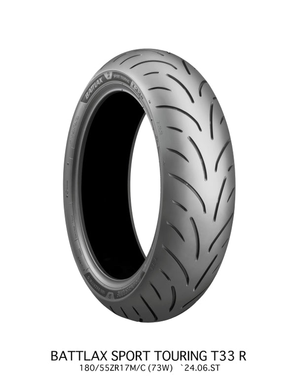 Bridgestone  Battlax Sport Touring T33R Tire - 180/55ZR17 M/C 73W TL Rear