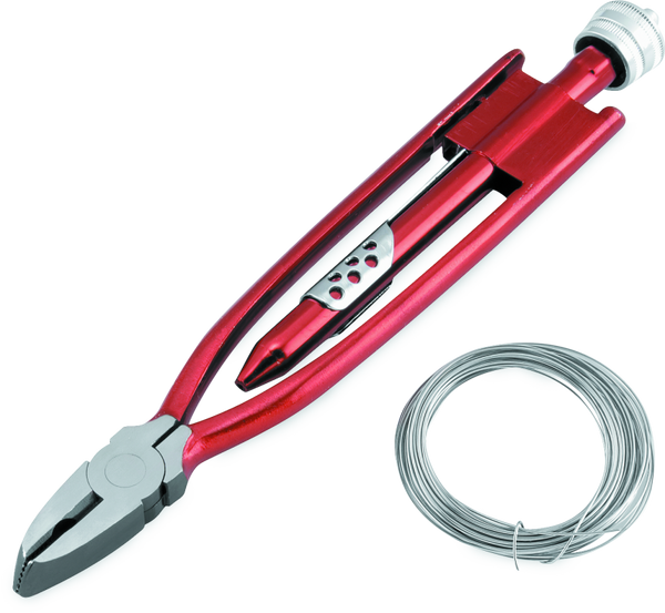 BikeMaster 9-Inch Safety Wire Pliers with Wire
