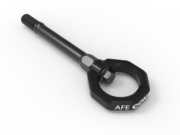 aFe CONTROL Front Tow Hook for 2020-2024 Chevrolet Corvette - Black