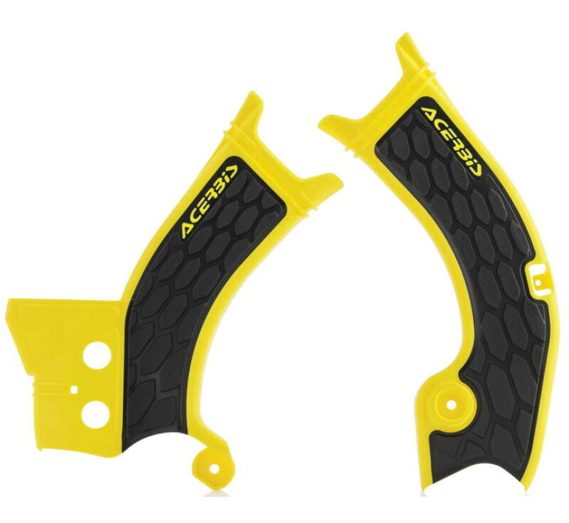 Acerbis 18-24 Suzuki RMZ250/ RMZ450 Frame Guard X Grip - Yellow/Black