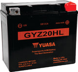 Yuasa GYZ20HL High Performance Maintenance Free AGM 12-Volt Battery