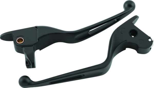 Bikers Choice Black Vortex Lever Set for 20142016 Harley-Davidson FLH/FLT