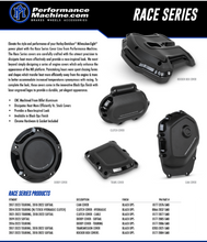 Load image into Gallery viewer, Performance Machine Cable Clutch Cover Race Series - Black Ops