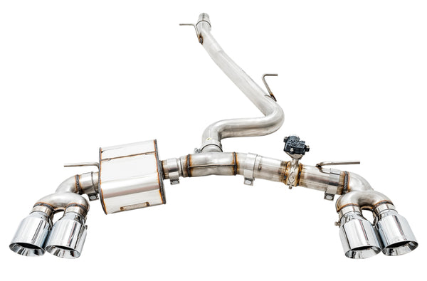 AWE Tuning SwitchPath Catback Exhaust for VW Golf R MK7.5 w/ 102mm Chrome Silver Tips