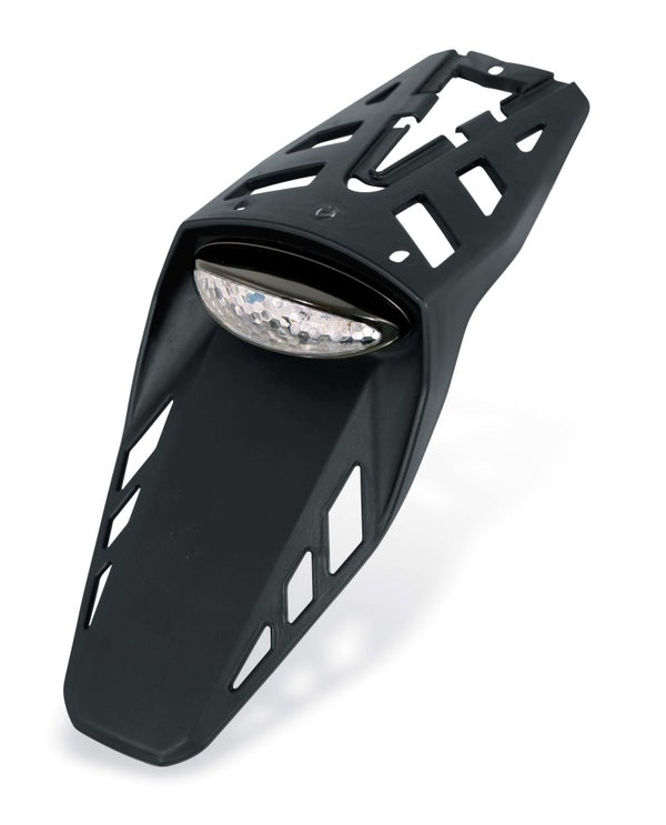 Acerbis LED Tail Light CE Black - 3-Point Mount for Flat MX-Style Rear Fender