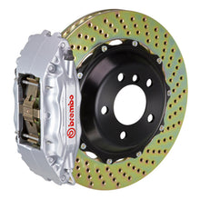 Load image into Gallery viewer, Brembo 82-89 6-Series Front GT BBK 4 Piston Cast 2pc 332x32 2pc Rotor Drilled-Silver