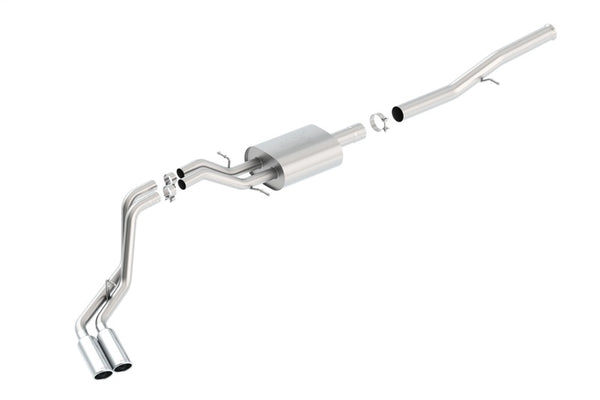 Borla ATAK Dual Rolled Side Exit Cat-Back Exhaust for 2014 Silverado/Sierra 1500 143.5in WB