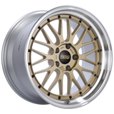 BBS LM 18x10 5x130 ET50 CB 71.6 Gold Center Diamond Cut Lip Wheel