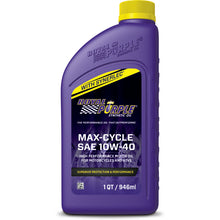 Load image into Gallery viewer, Royal Purple Max-Cycle Synthetic 10W-40 Motorcycle Oil - 1 Quart