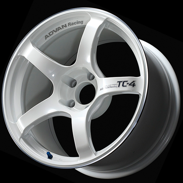 Advan TC4 18x9 +35 5x114.3 Racing White Metallic Cast Wheel