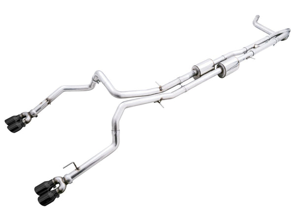 AWE Tuning Dual 3in Catback Exhaust w/ Diamond Black Tips for 2022-2023 GMC Sierra 1500 AT4X 6.2L