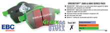 Load image into Gallery viewer, EBC 15+ Cadillac Escalade Ext/Esv 6.2 2WD Greenstuff Front Brake Pads