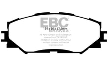 Load image into Gallery viewer, EBC 10-12 Lexus HS250h 2.4 Hybrid Redstuff Front Brake Pads