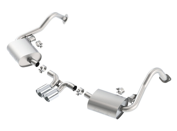 Borla Catback Exhaust System for 14-15 Porsche Cayman/Boxster (981) RWD - Dual Center Rear Exit, 4in Tips