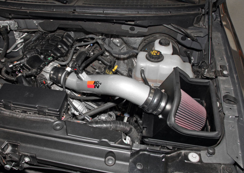 K&N 12-13 Ford F150 3.7L V6 Black High-Flow Performance Intake